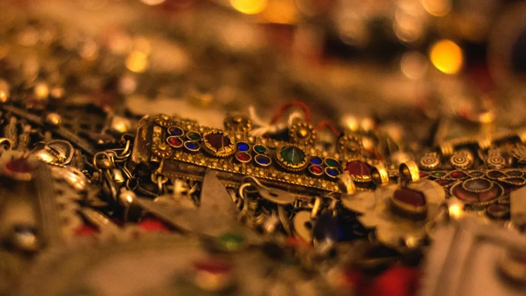 close-up-of-a-bunch-of-necklaces